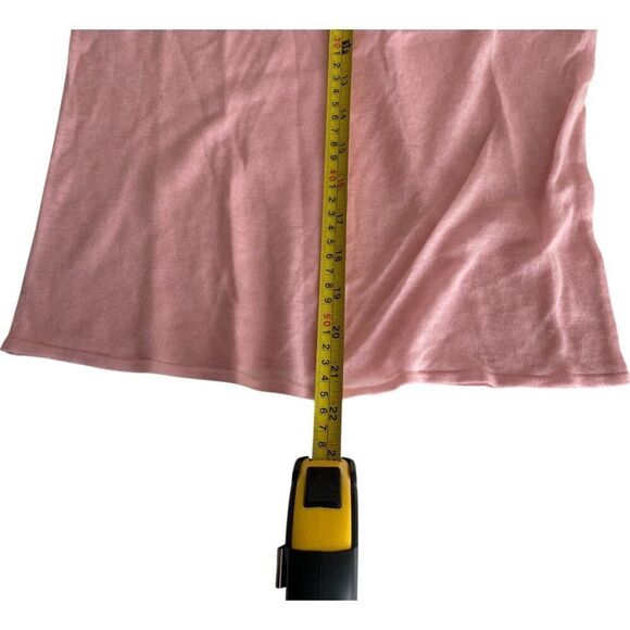 Zara Womens Wool Top Shirt Pink XL Round Neck Knit Short Sleeve 1223/917 NWT - Picture 8 of 8